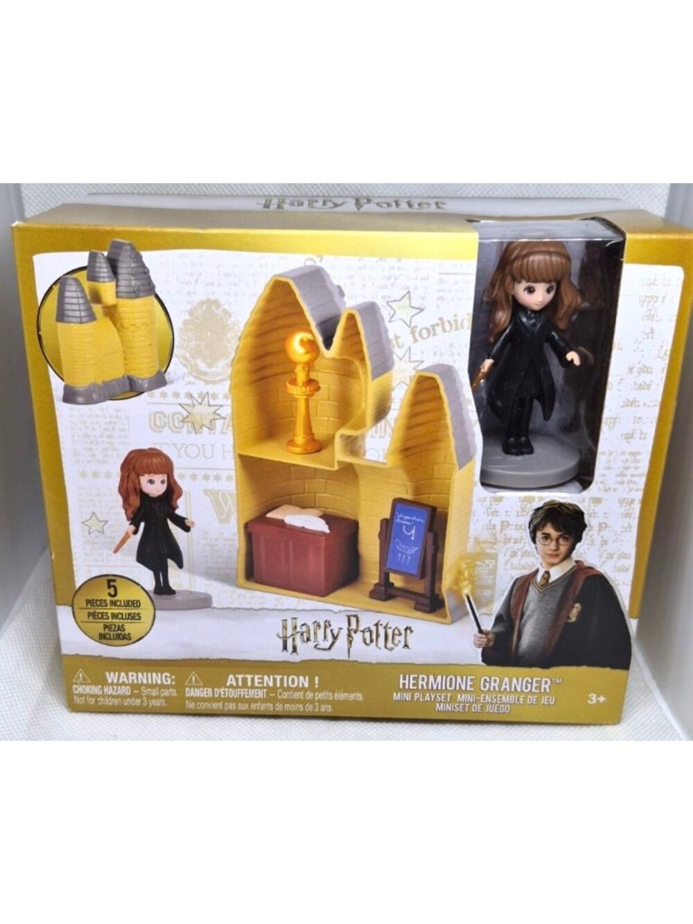 Harry Potter Hermione Granger Mini Playset 5-Piece Toy For Ages 3+